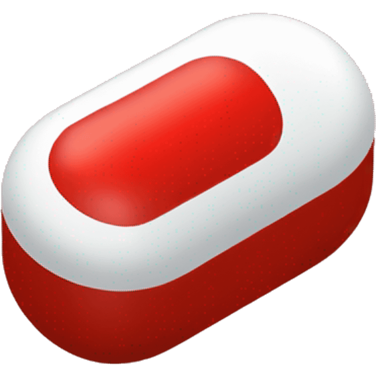 Plain red pill capsule emoji