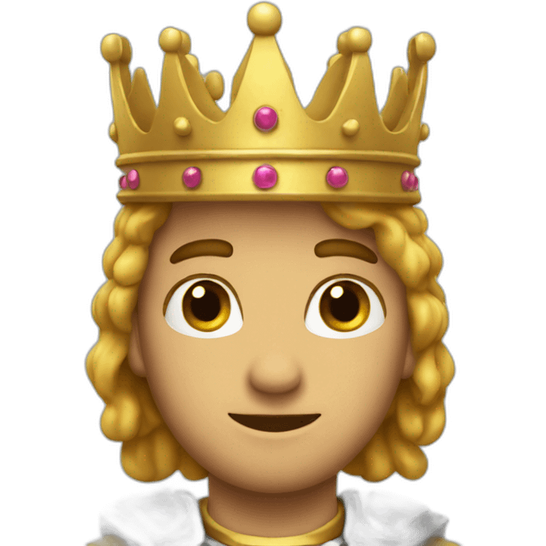 La Knight with crown on head emoji