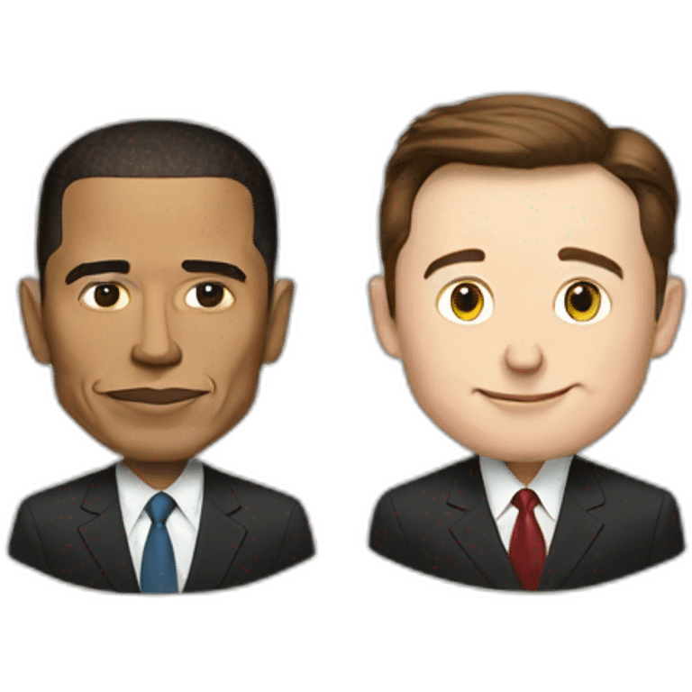 elon musk and obama emoji