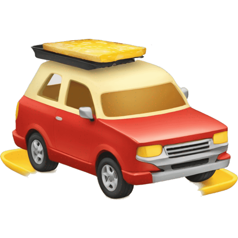 Cars qui mange une raclette  emoji