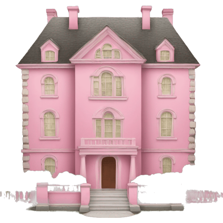 Pink mansion emoji