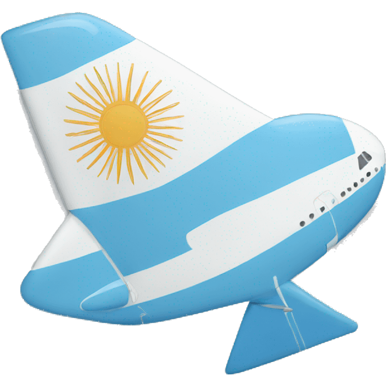 airplane argentina flag emoji