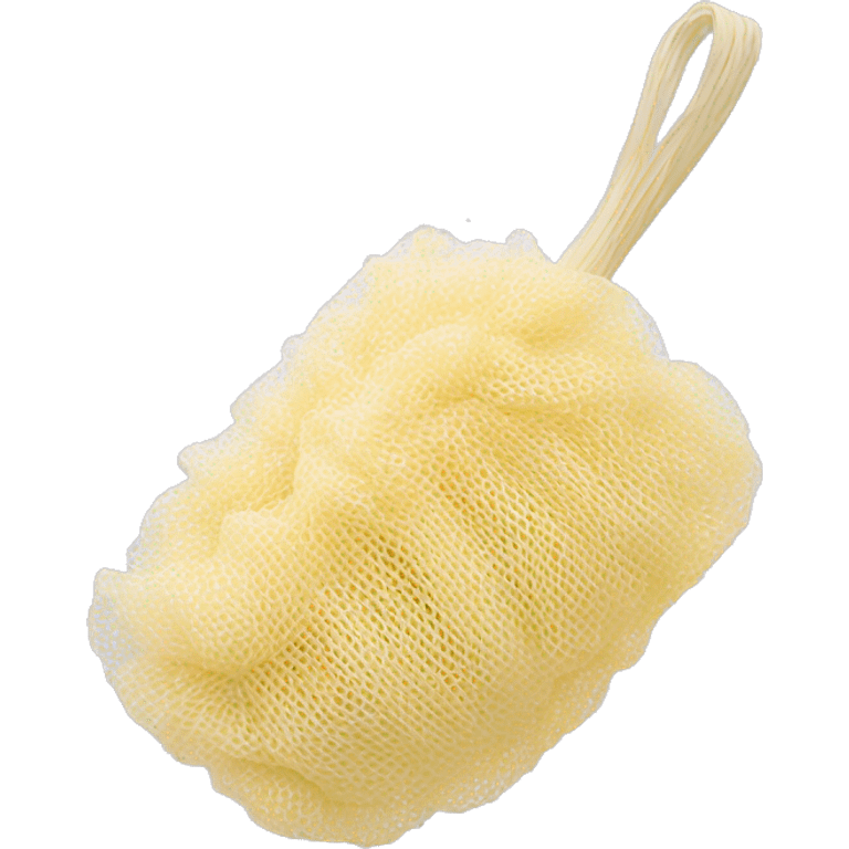 Synthetic mesh loofah emoji