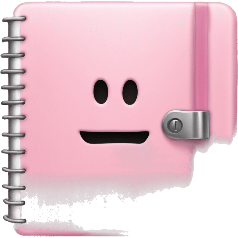 locked diary soft pink emoji