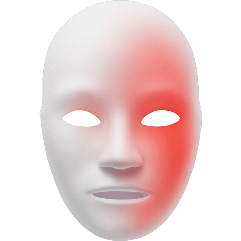 Omnilux contour red light therapy mask emoji