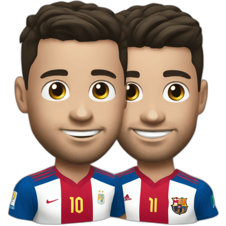 Ronaldo sur Messi  emoji