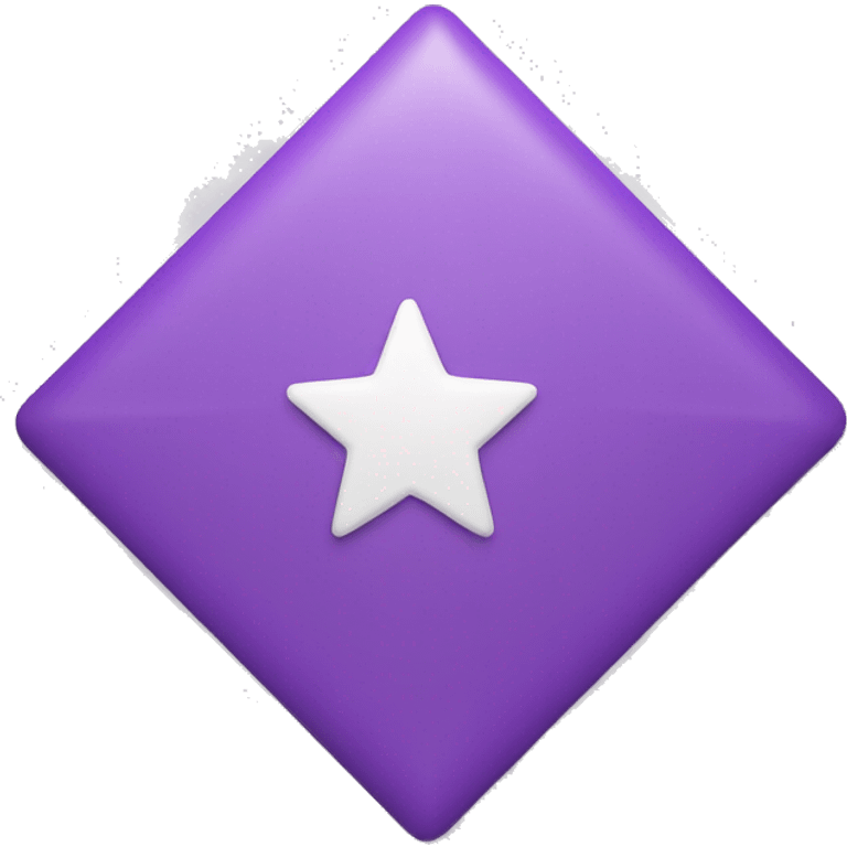 purple square background with one large white star in the middle emoji