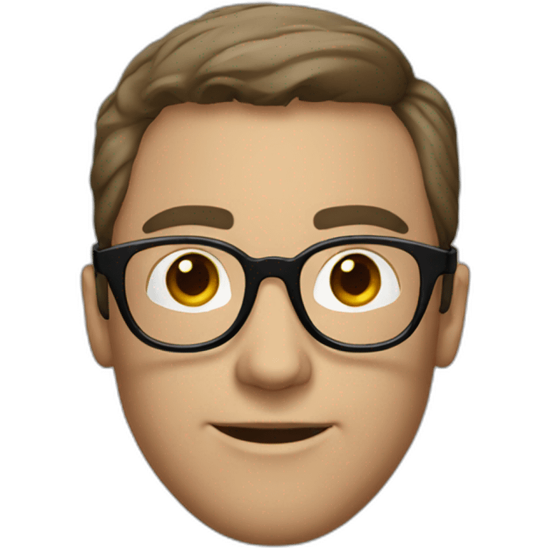 white-male-brunette-black-round-glasses emoji