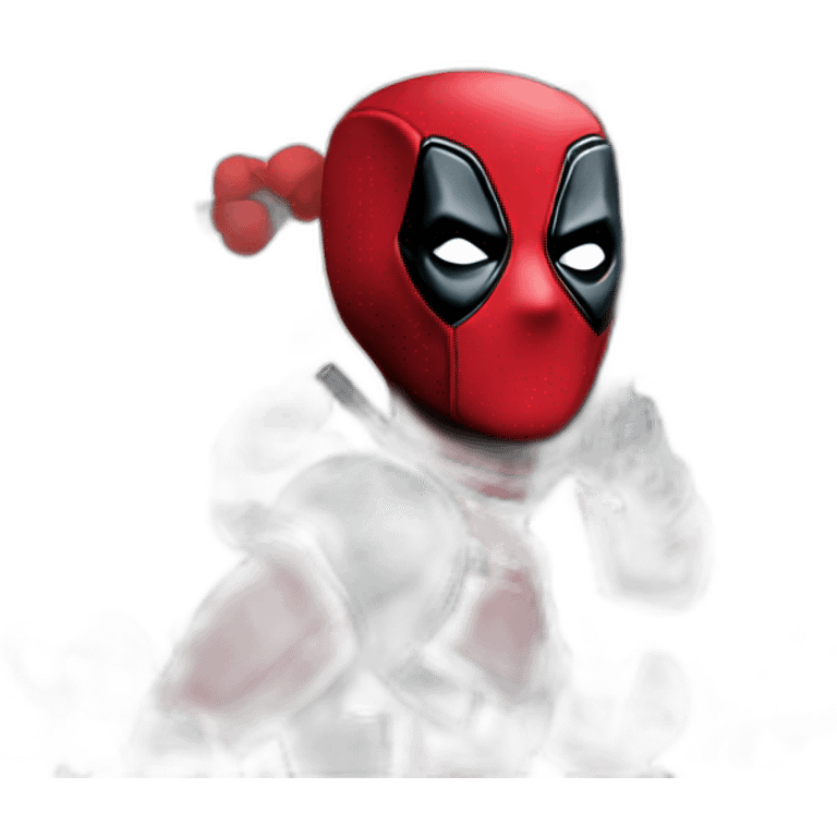 Deadpool sends a kiss emoji