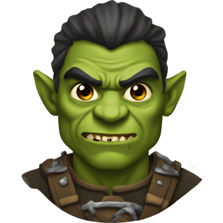 Orc male Halloween theme, emoji emoji