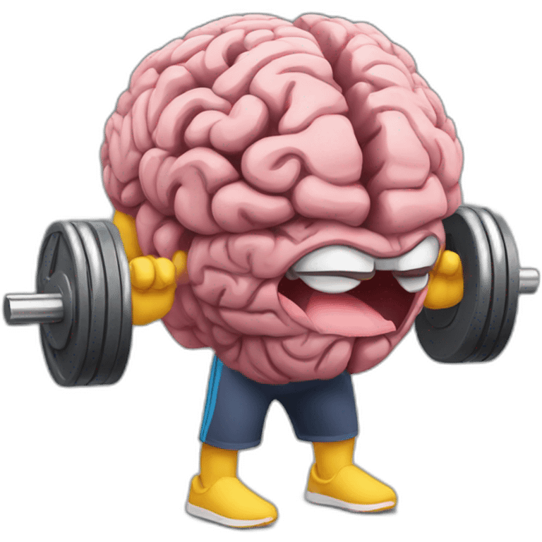 brains in the gym emoji