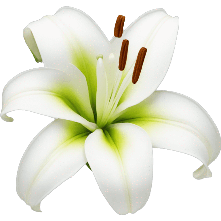 lily flower white  emoji