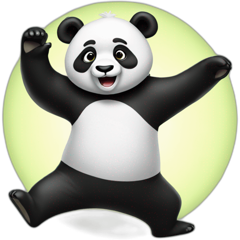 Panda dancing  emoji