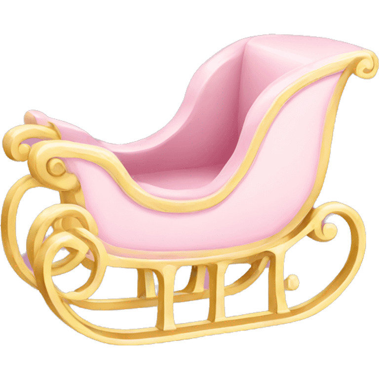 light pink sleigh emoji