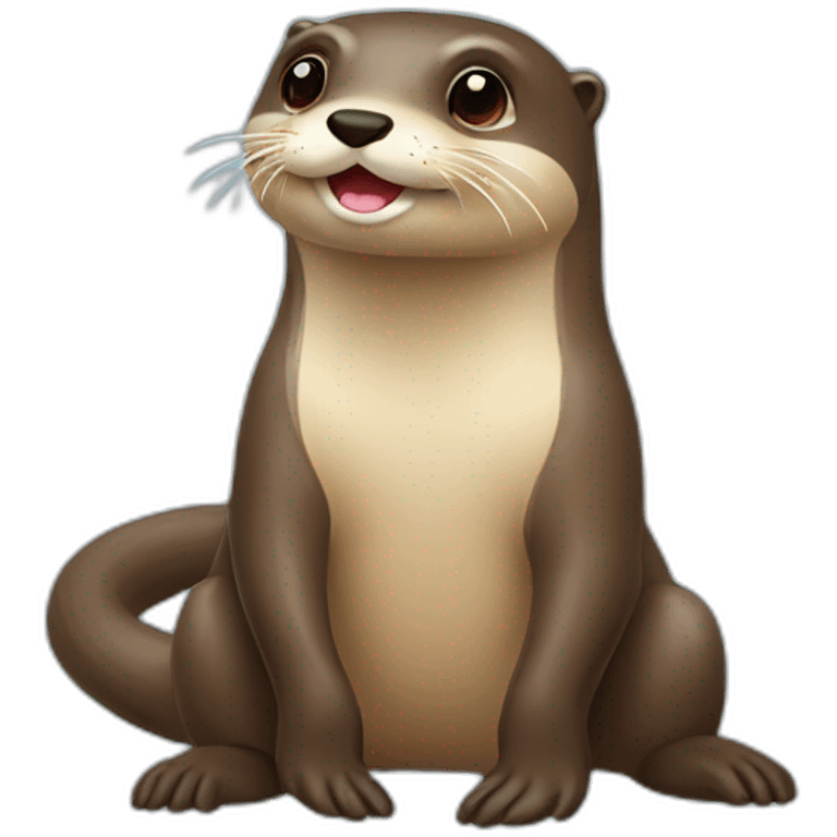 Loutre sur tortu emoji