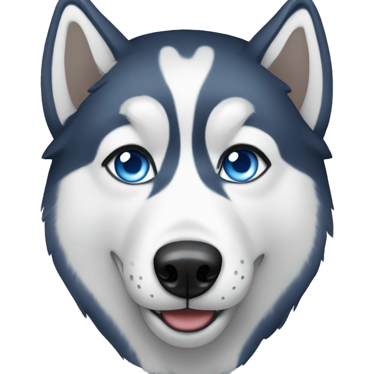 Husky with Blue eyes emoji