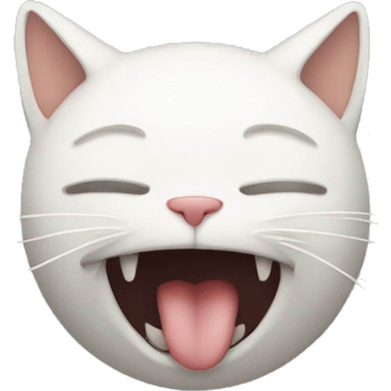 Cat eating flies emoji