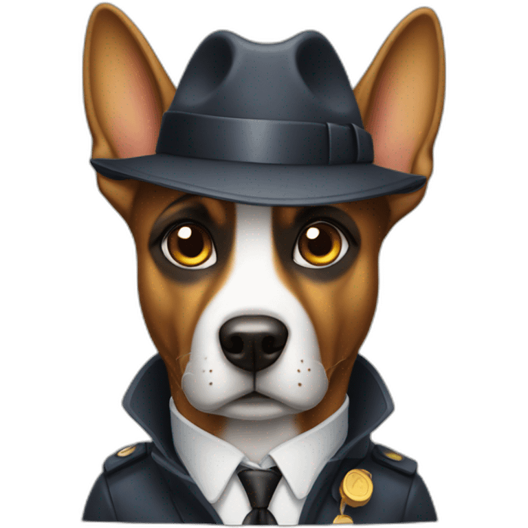 detective dog emoji