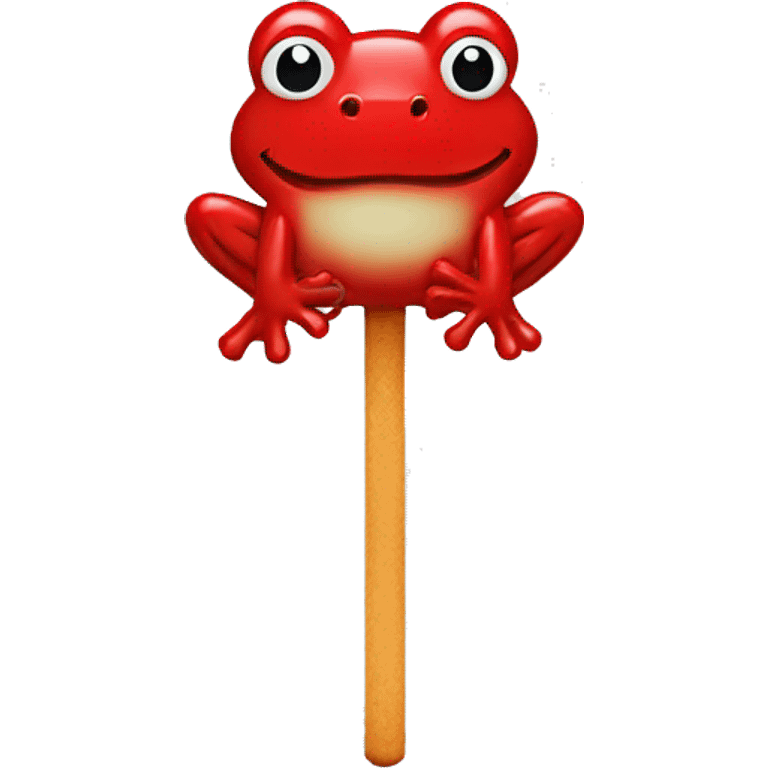 Red frog lolly emoji