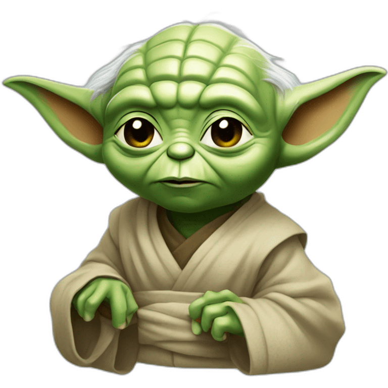 Yoda qui fait un doigt emoji