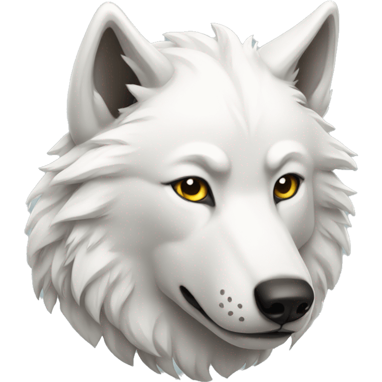 White wolf emoji