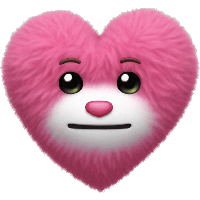 pink fluffy heart without eyes and mouth  emoji