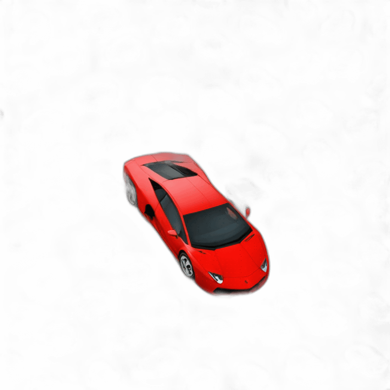 red lamborgini emoji