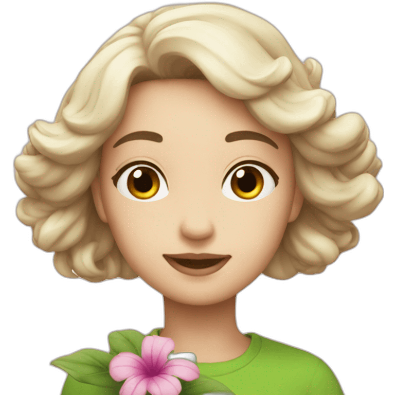 Cou fleur emoji