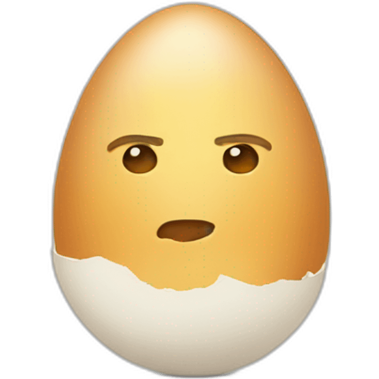 egg with hair growing emoji