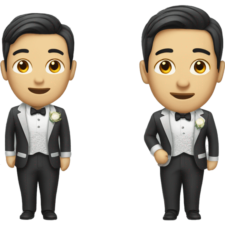 "An Asian groom." emoji