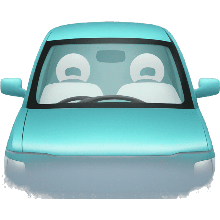 a car's windshield emoji