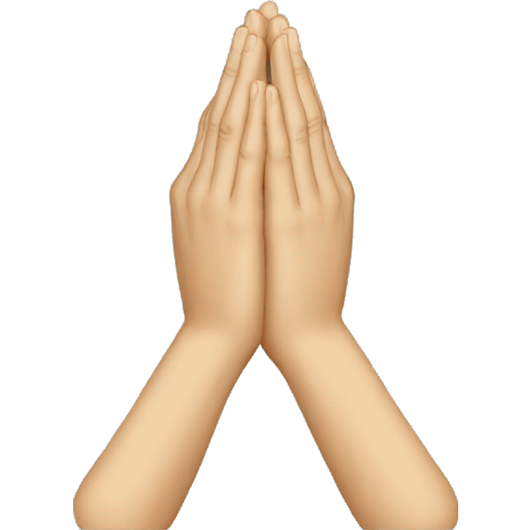 Upside down praying hands emoji