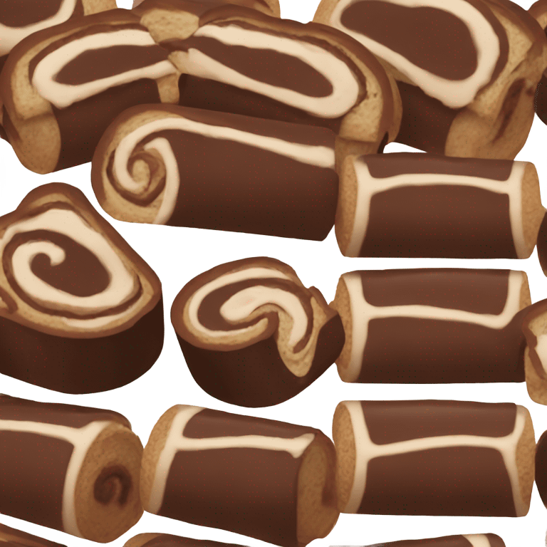 Chocolate Swiss roll emoji