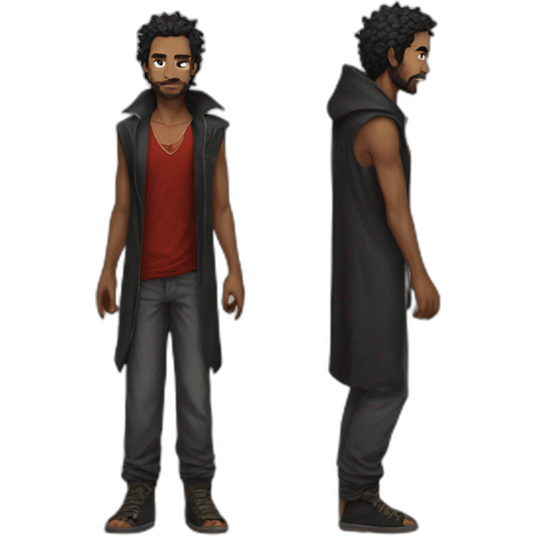 Homeless lucifer fullbody emoji