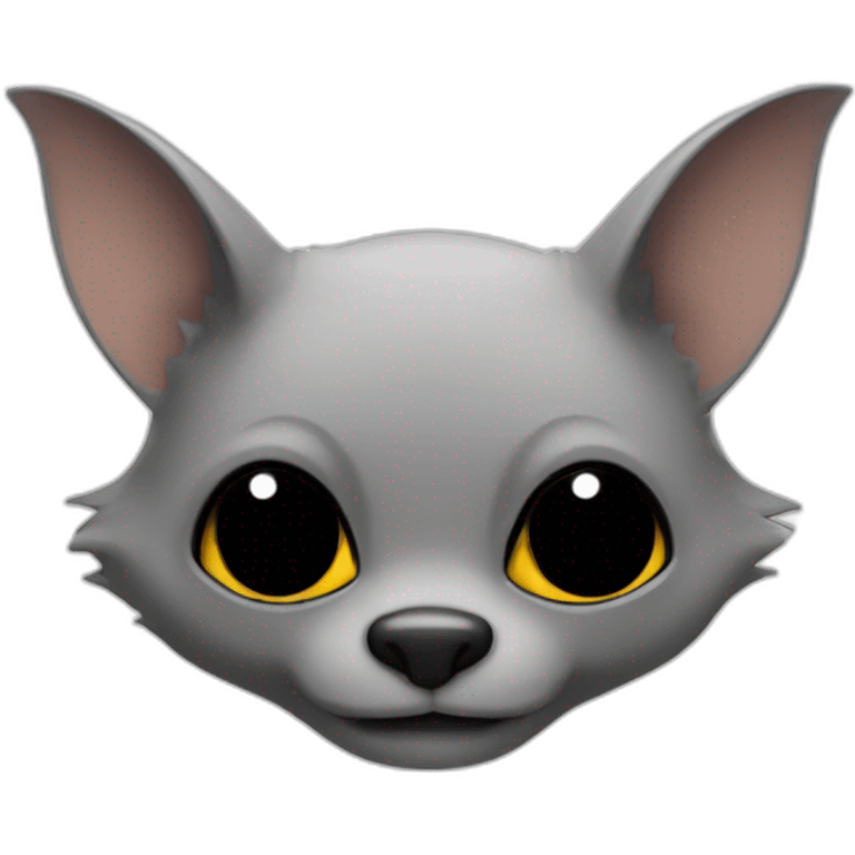 Une chauve-souris chauve emoji