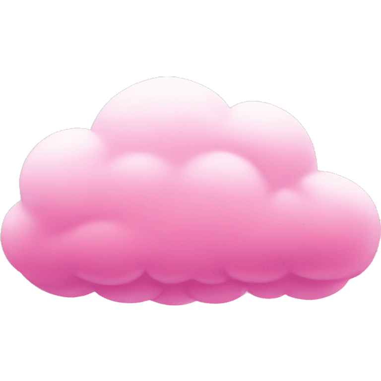 Pink cloud emoji