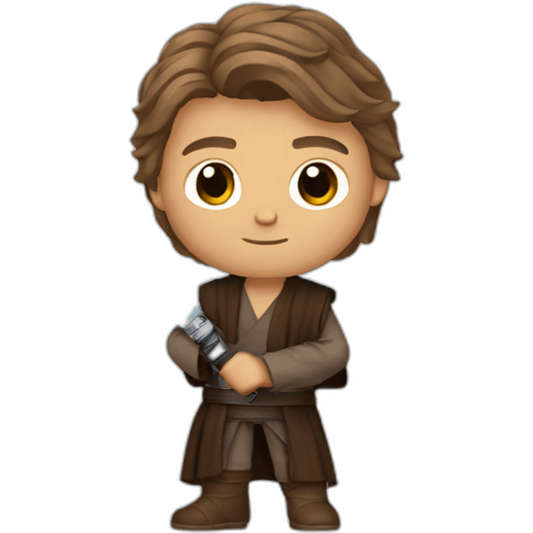 Anakin skywalker with lightsaber emoji