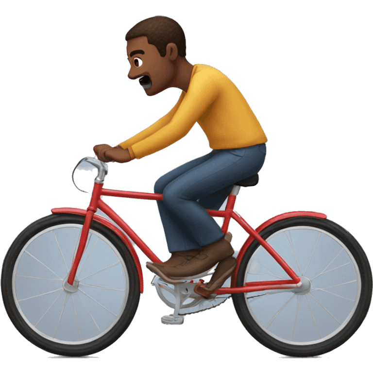 Me on a bicycle going fast emoji