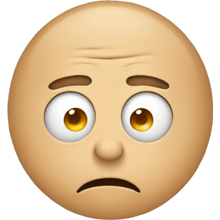 depressed emoji with eyebags emoji