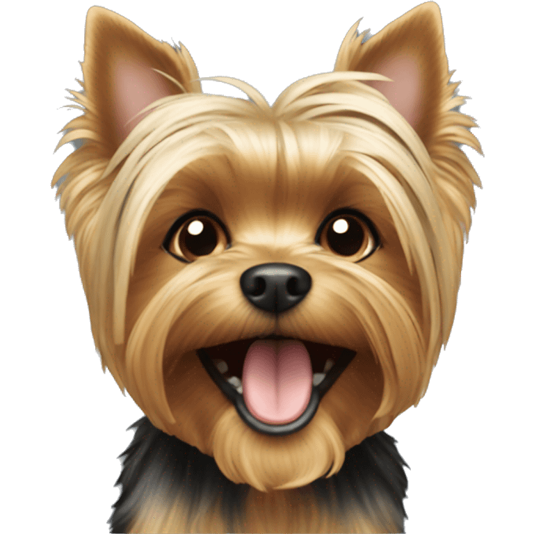  Yorkie showing teeth  emoji