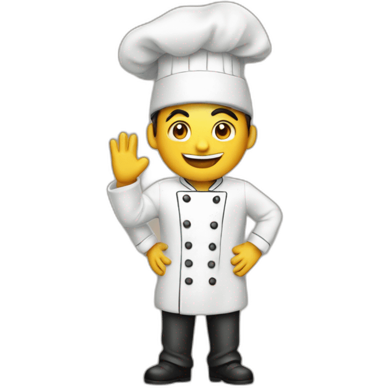 Chef con gorro blanco emoji