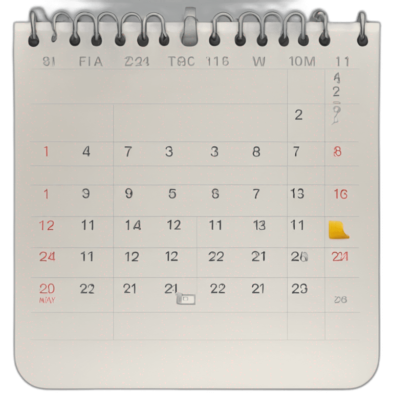 iphone calendar folding emoji