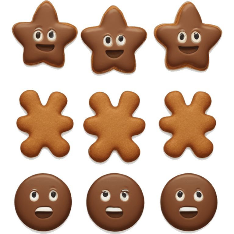  Lebkuchen Emoji mit Herzen  emoji