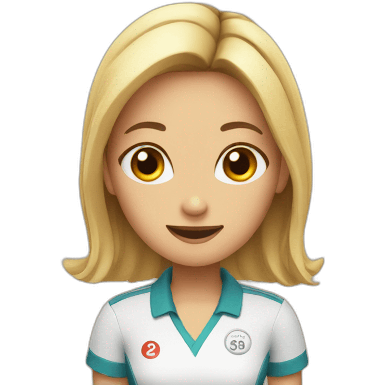 bowling girl emoji