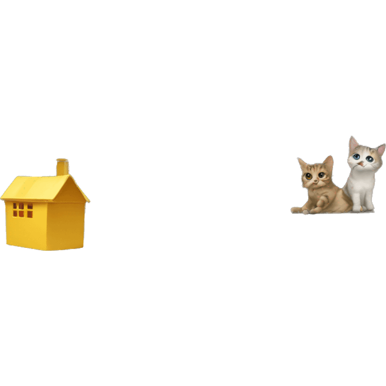 Cats buying a house emoji