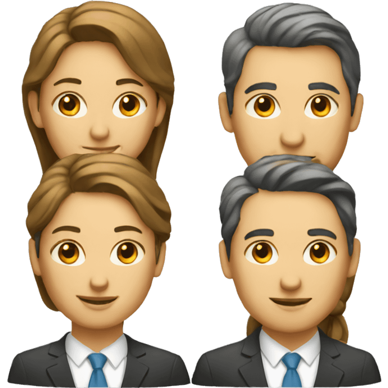 two investors man and woman emoji