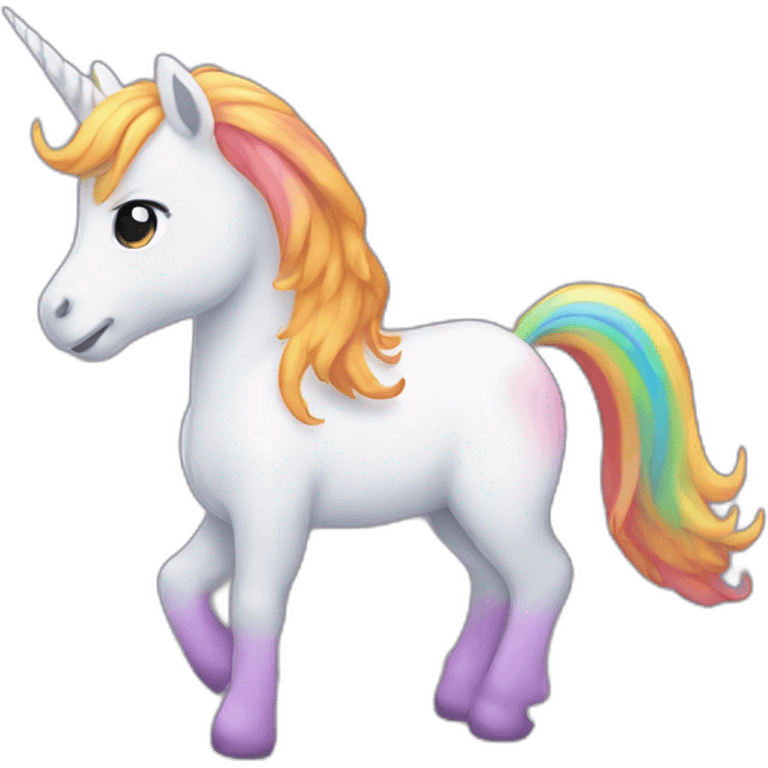 Unicornio arcoiris emoji