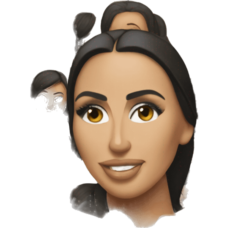 Kim Kardashian posing emoji