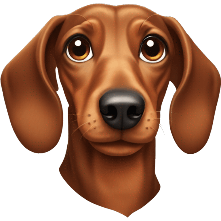 Brown Dachshund  emoji