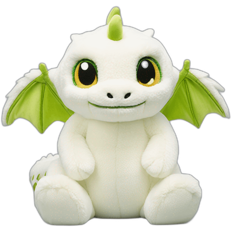 white peluche dragon jellycat emoji